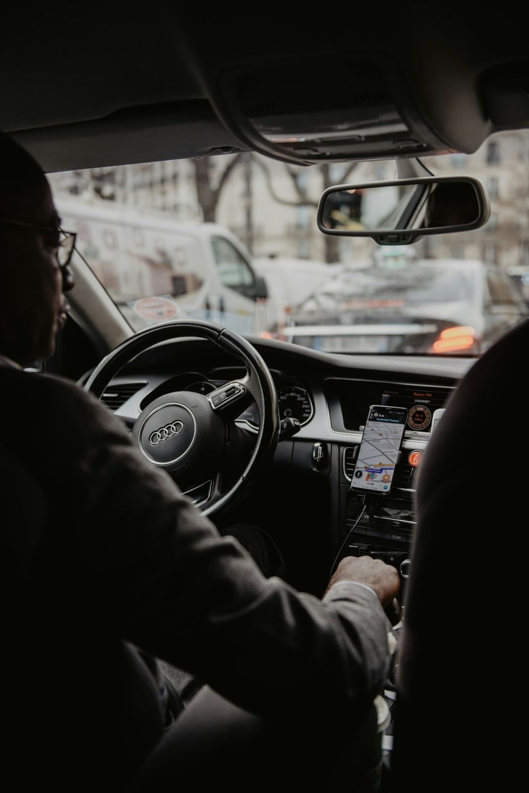 RideGo driver at the wheel
